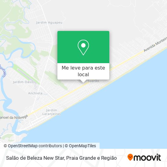 Salão de Beleza New Star mapa