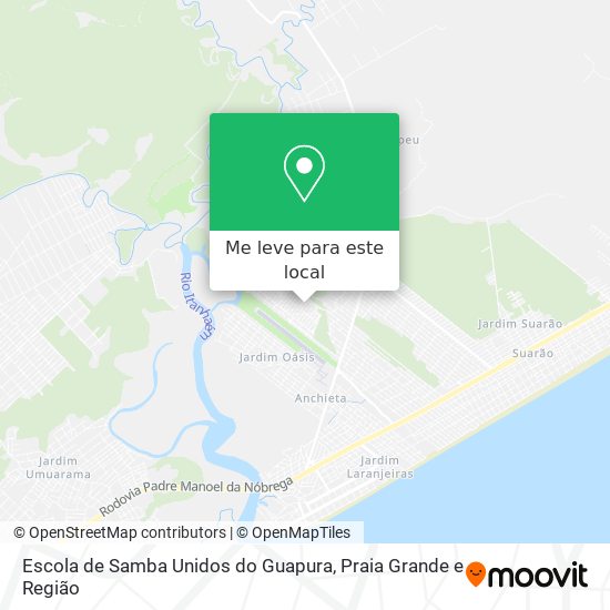 Escola de Samba Unidos do Guapura mapa