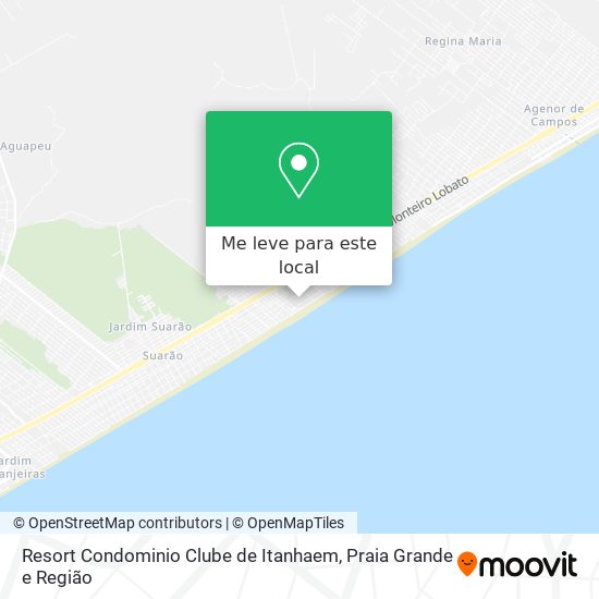 Resort Condominio Clube de Itanhaem mapa