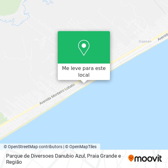 Parque de Diversoes Danubio Azul mapa
