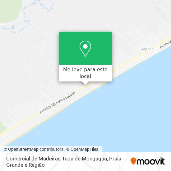 Comercial de Madeiras Tupa de Mongagua mapa