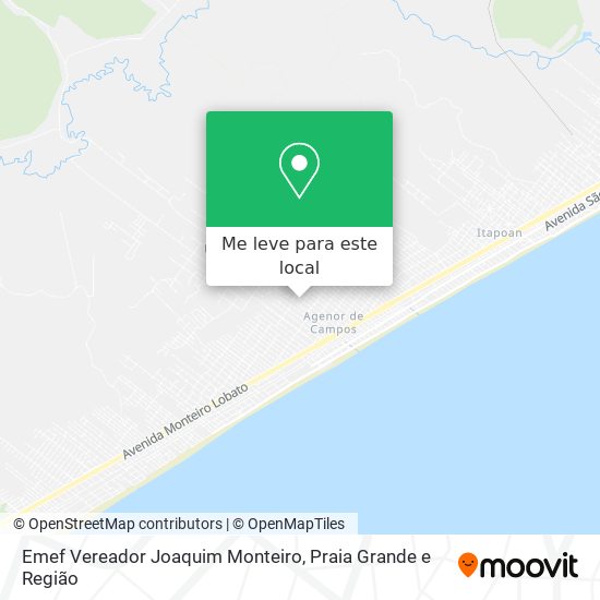 Emef Vereador Joaquim Monteiro mapa