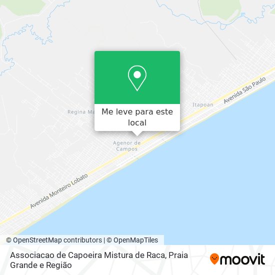 Associacao de Capoeira Mistura de Raca mapa