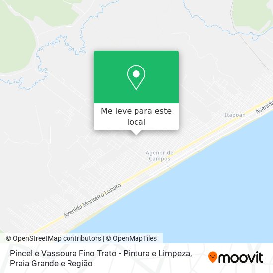 Pincel e Vassoura Fino Trato - Pintura e Limpeza mapa