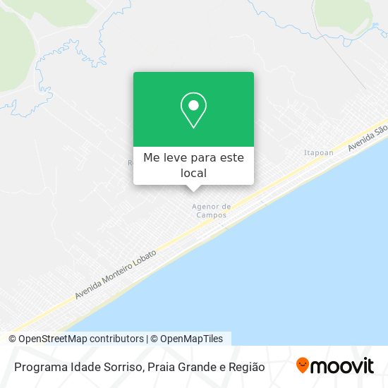 Programa Idade Sorriso mapa
