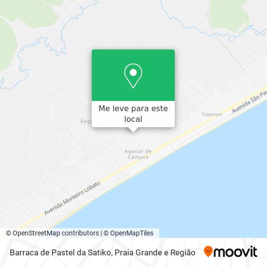 Barraca de Pastel da Satiko mapa