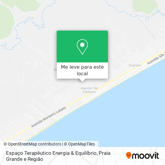 Espaço Terapêutico Energia & Equilíbrio mapa