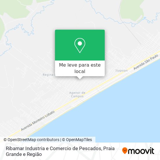 Ribamar Industria e Comercio de Pescados mapa