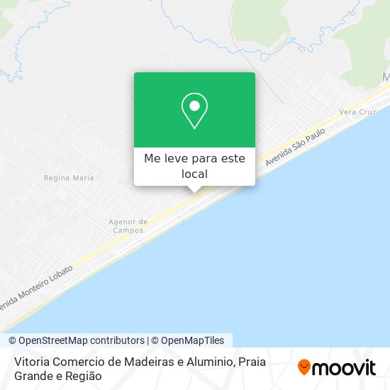 Vitoria Comercio de Madeiras e Aluminio mapa