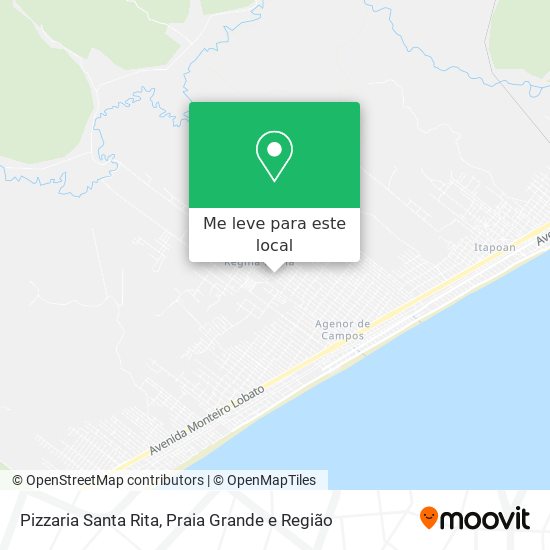 Pizzaria Santa Rita mapa