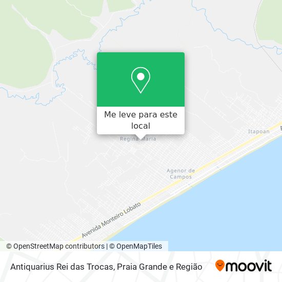 Antiquarius Rei das Trocas mapa
