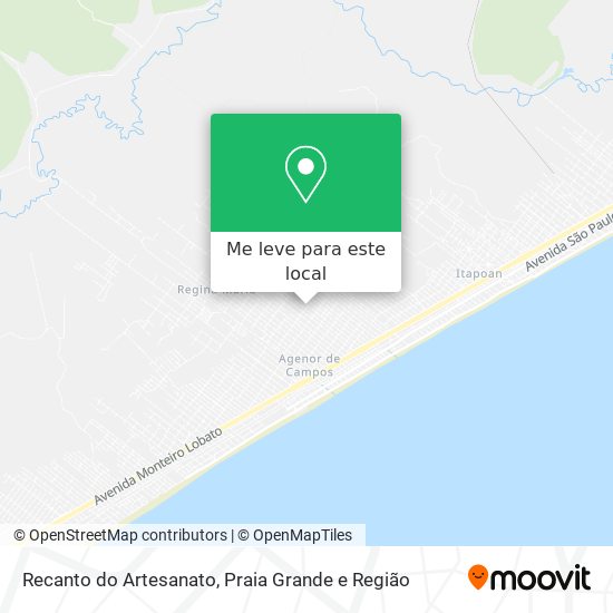 Recanto do Artesanato mapa