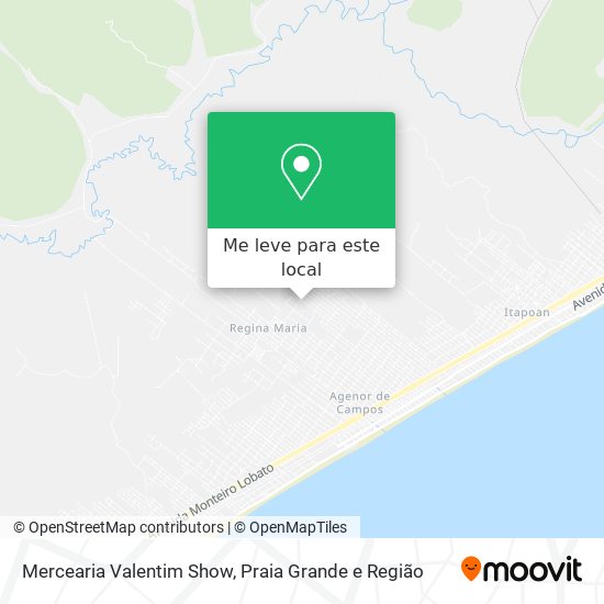 Mercearia Valentim Show mapa