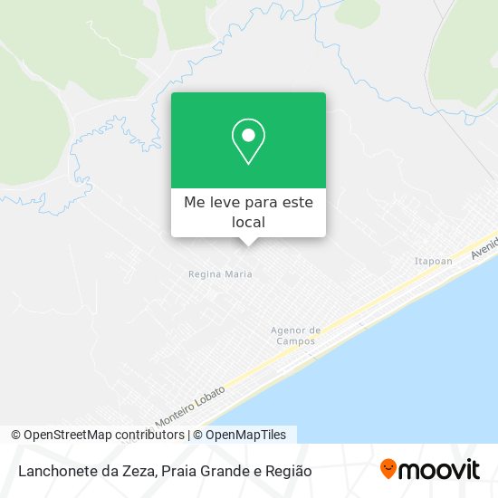 Lanchonete da Zeza mapa