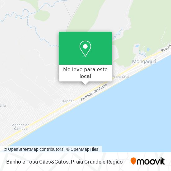Banho e Tosa Cães&Gatos mapa