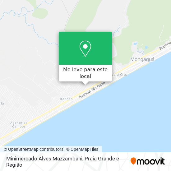 Minimercado Alves Mazzambani mapa