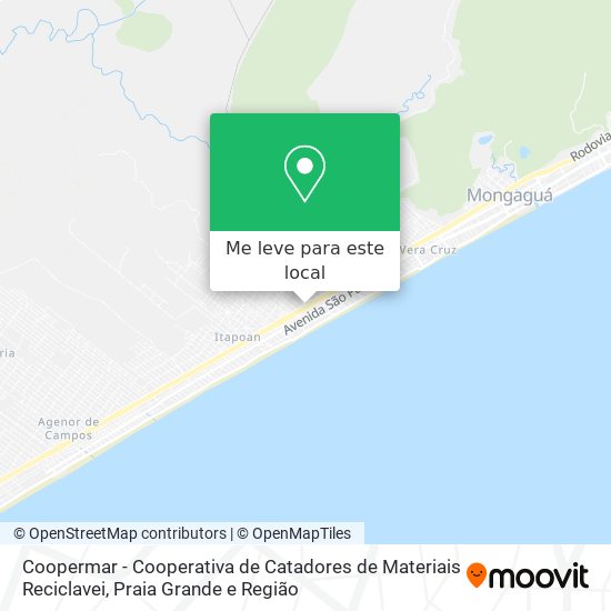 Coopermar - Cooperativa de Catadores de Materiais Reciclavei mapa