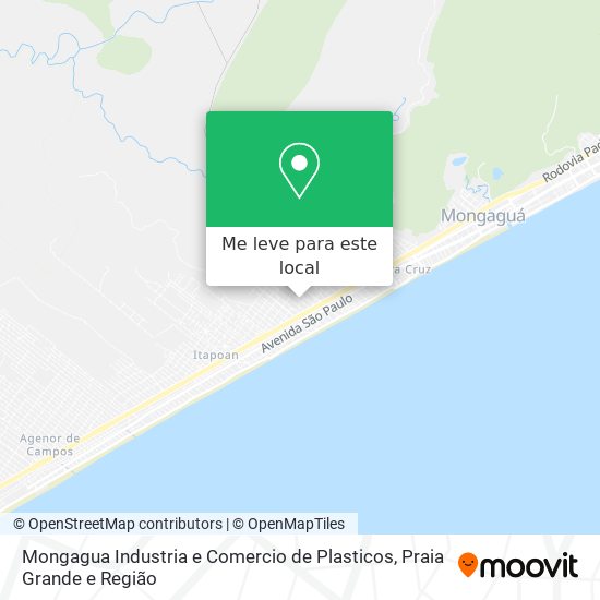 Mongagua Industria e Comercio de Plasticos mapa