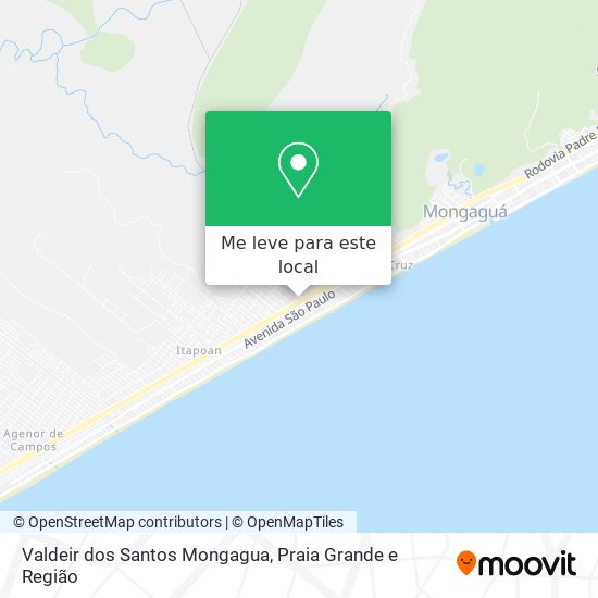Valdeir dos Santos Mongagua mapa