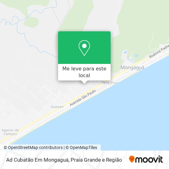 Ad Cubatão Em Mongaguá mapa