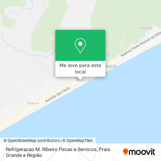 Refrigeracao M. Ribeiro Pecas e Servicos mapa