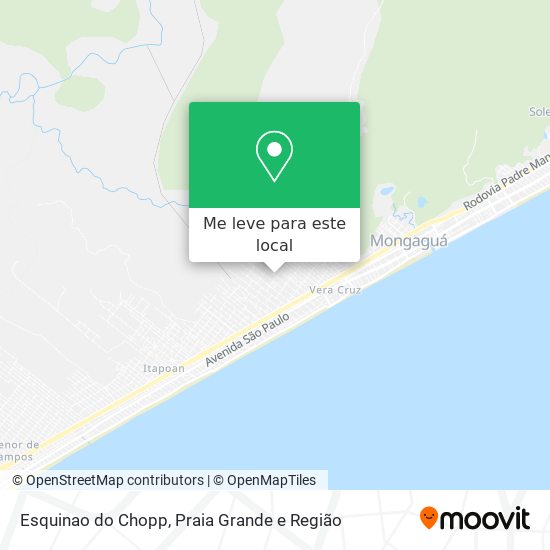 Esquinao do Chopp mapa