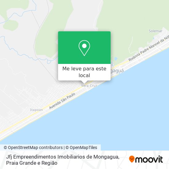 Jfj Empreendimentos Imobiliarios de Mongagua mapa