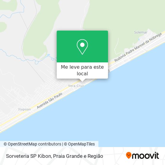Sorveteria SP Kibon mapa