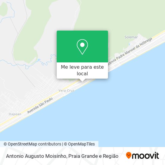 Antonio Augusto Moisinho mapa