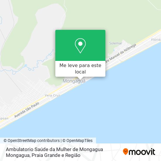 Ambulatorio Saúde da Mulher de Mongagua Mongagua mapa