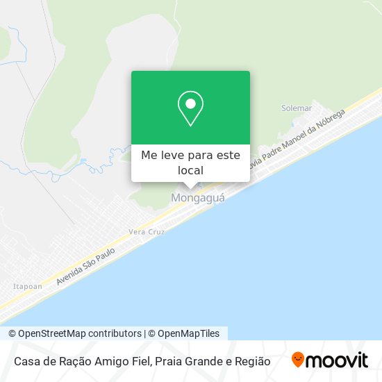 Casa de Ração Amigo Fiel mapa