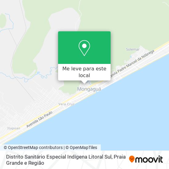 Distrito Sanitário Especial Indígena Litoral Sul mapa