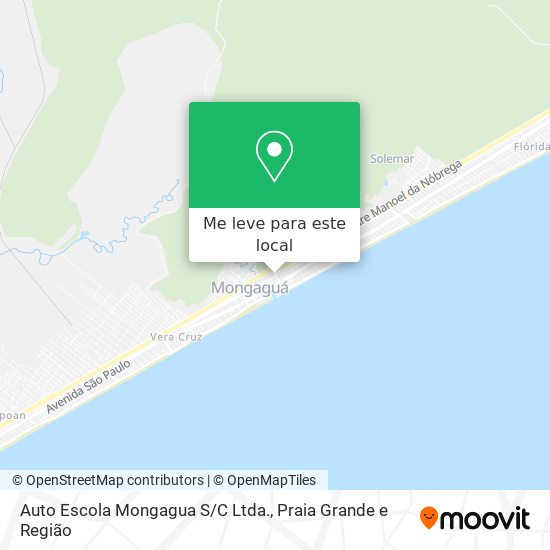Auto Escola Mongagua S/C Ltda. mapa