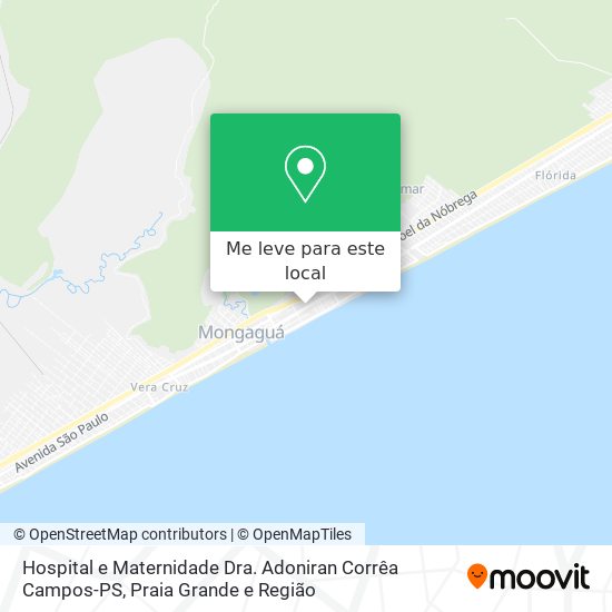 Hospital e Maternidade Dra. Adoniran Corrêa Campos-PS mapa