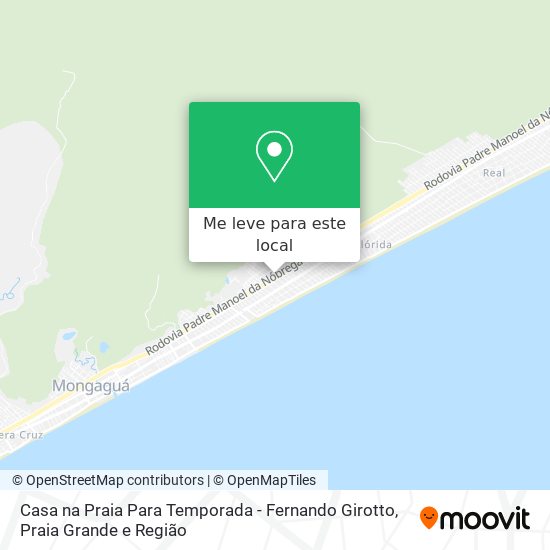 Casa na Praia Para Temporada - Fernando Girotto mapa