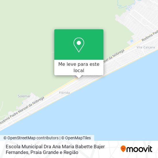 Escola Municipal Dra Ana Maria Babette Bajer Fernandes mapa