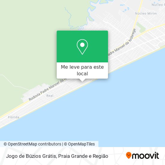 Como chegar até Jogo de Búzios Grátis em Praia Grande de Ônibus?