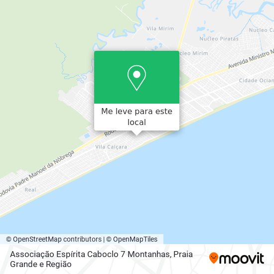 Associação Espírita Caboclo 7 Montanhas mapa