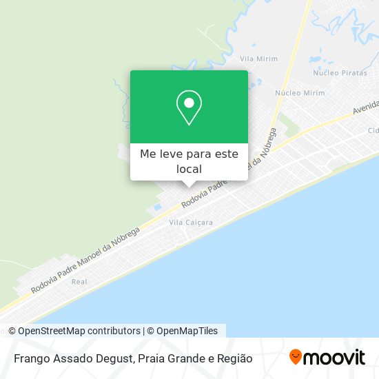 Frango Assado Degust mapa