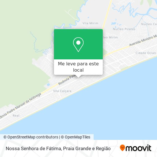 Nossa Senhora de Fátima mapa