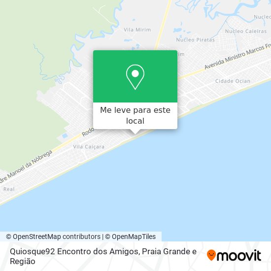Quiosque92 Encontro dos Amigos mapa