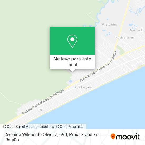 Avenida Wilson de Oliveira, 690 mapa