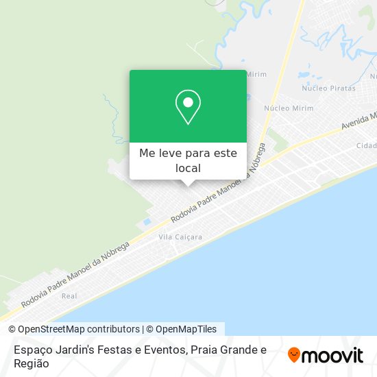 Espaço Jardin's Festas e Eventos mapa