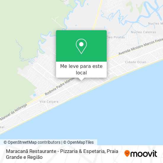 Maracanã Restaurante - Pizzaria & Espetaria mapa