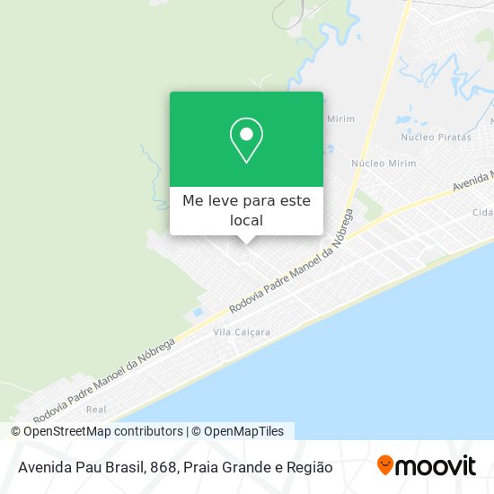 Avenida Pau Brasil, 868 mapa
