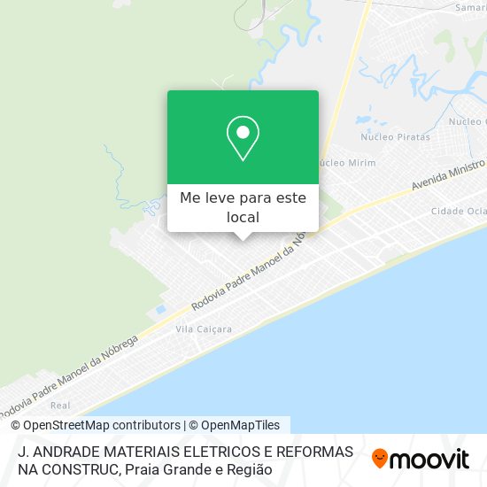 J. ANDRADE MATERIAIS ELETRICOS E REFORMAS NA CONSTRUC mapa