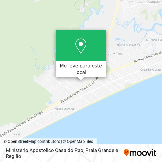 Ministerio Apostolico Casa do Pao mapa