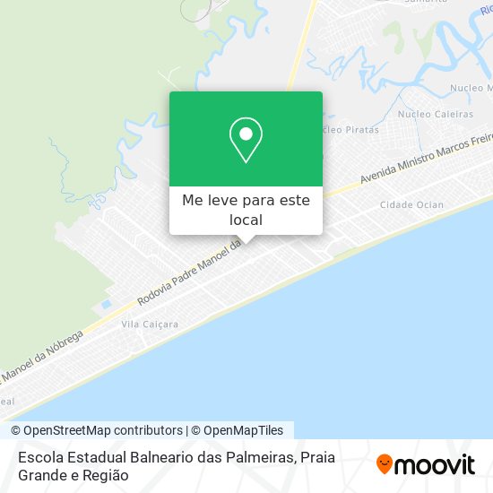 Escola Estadual Balneario das Palmeiras mapa