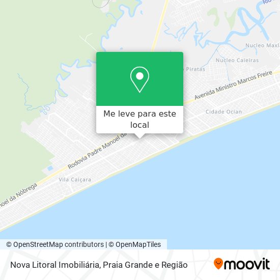 Nova Litoral Imobiliária mapa