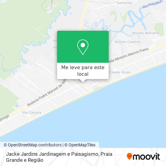 Jacke Jardins Jardinagem e Paisagismo mapa
